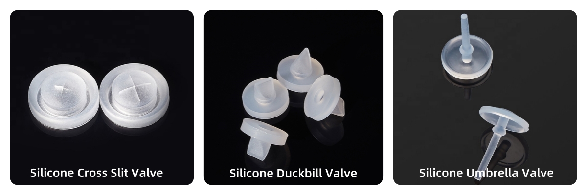 Silicone Cross Slit Valve VS Duckbill Valve VS Umbrella Valve