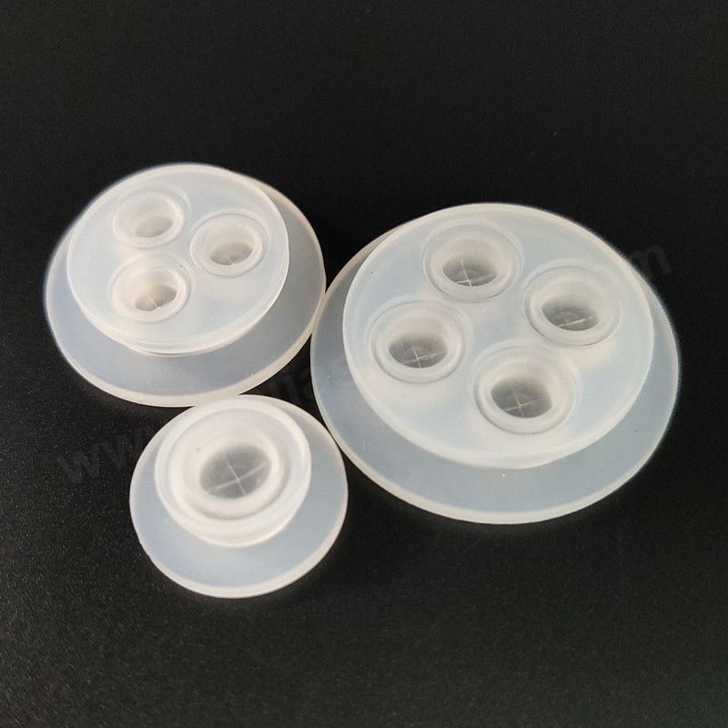 4-Hole One Way Silicone Valve for Inverted Squeeze Bottle Dispensing ...