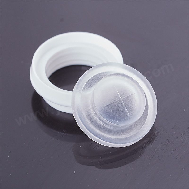silicone one way stop check valve for flip top cap