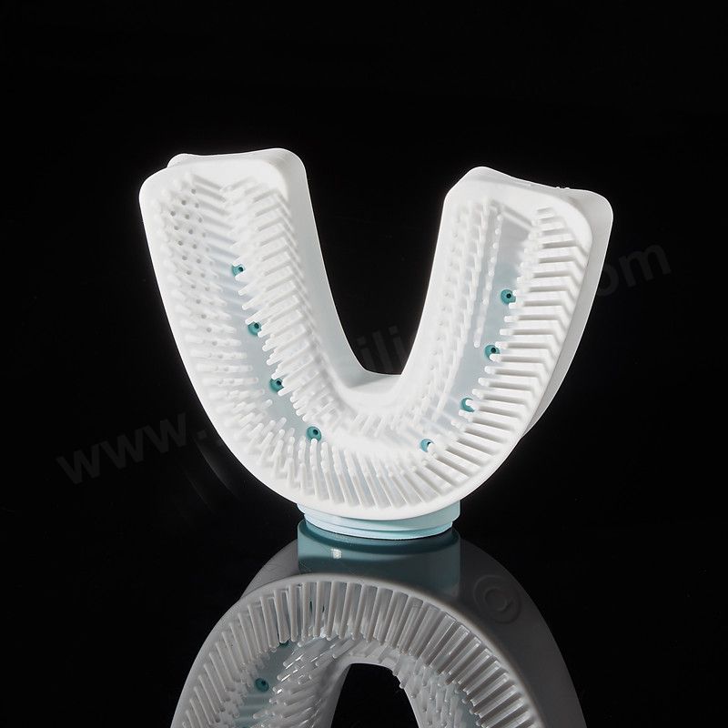 LSR overmolded silicone bristle toothbrush China manufacturer