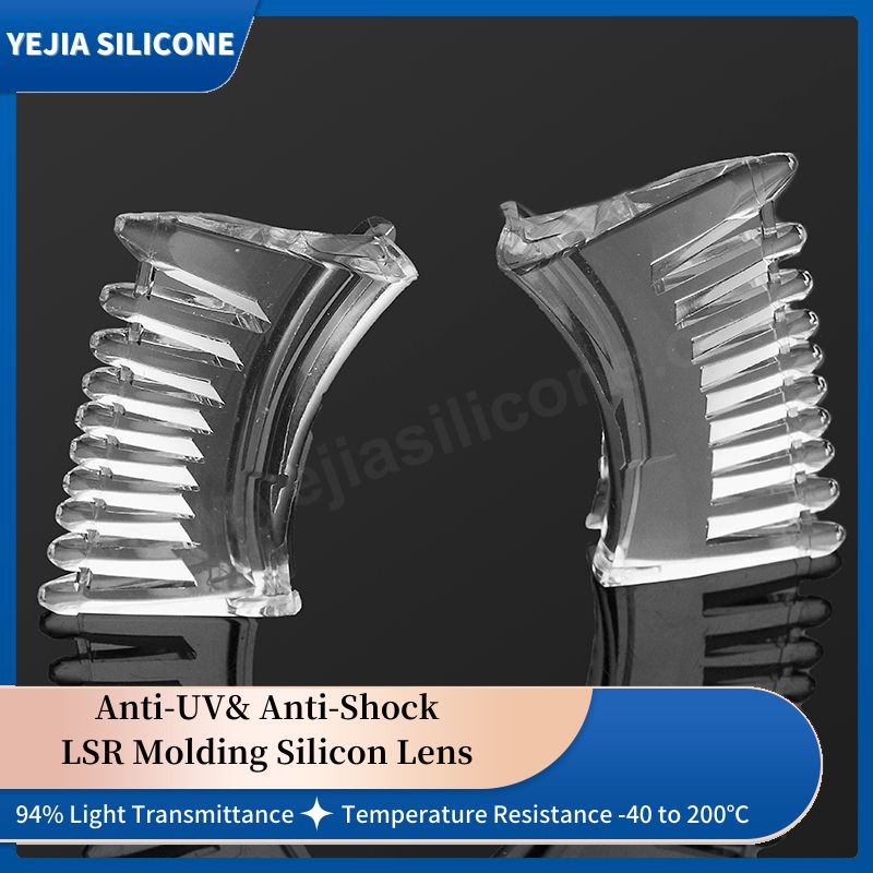 Optical Silicone Lens with Light Guides