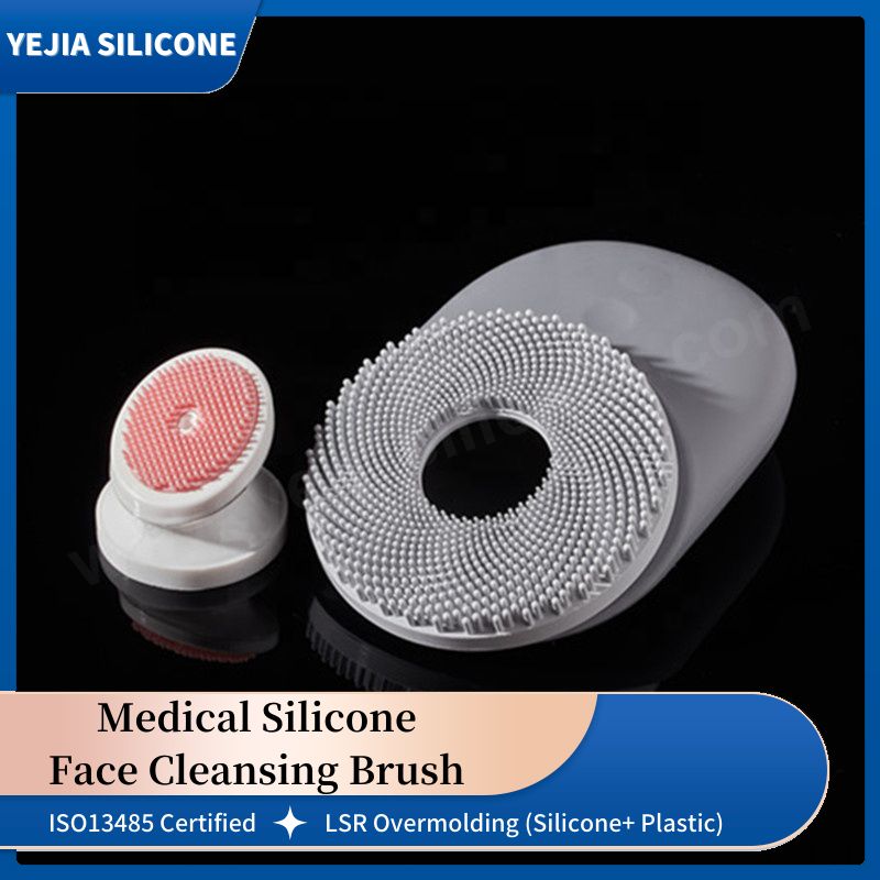 overmolded facial cleansing brush
