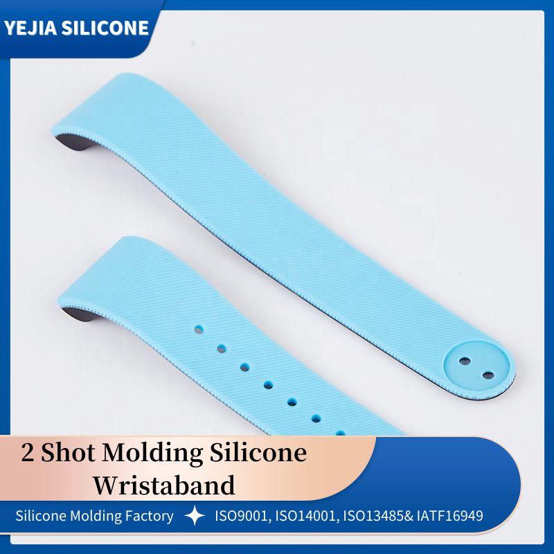 overmolded silicone wristband