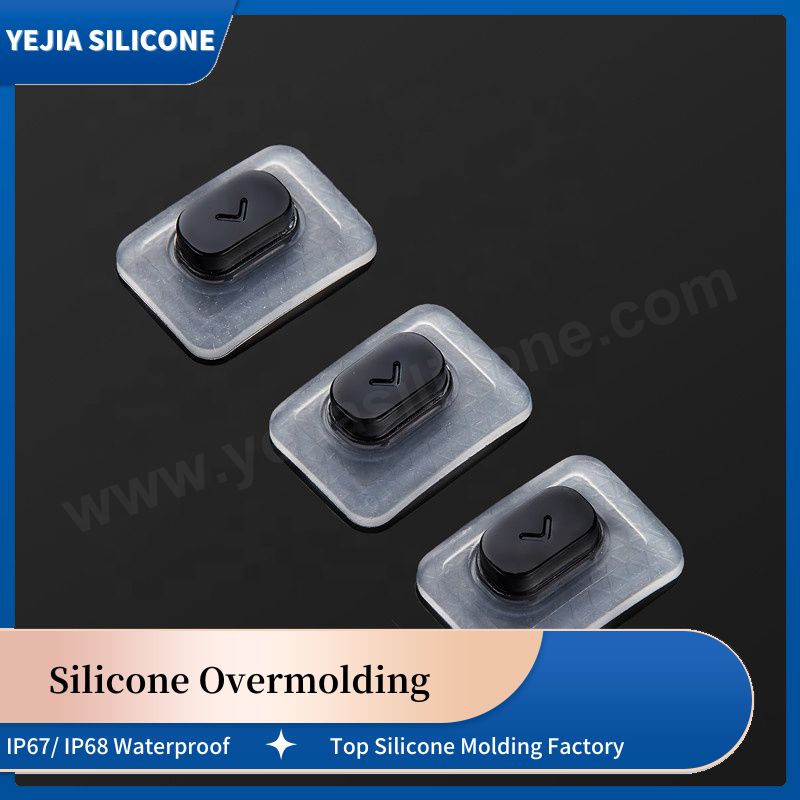 silicone overmolding button