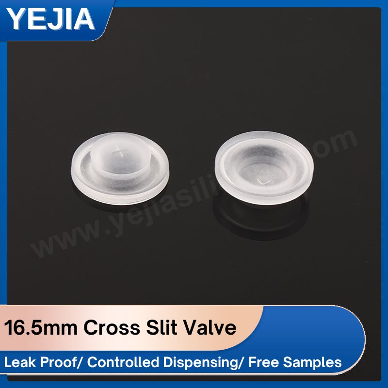 silicone cross slit valve