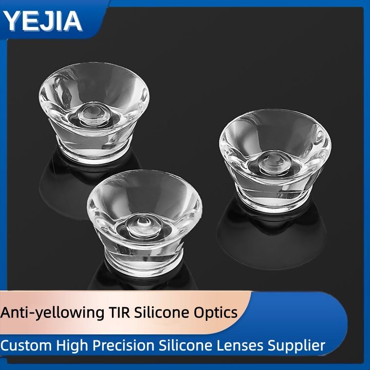 Anti-yellowing TIR Silicone Optics