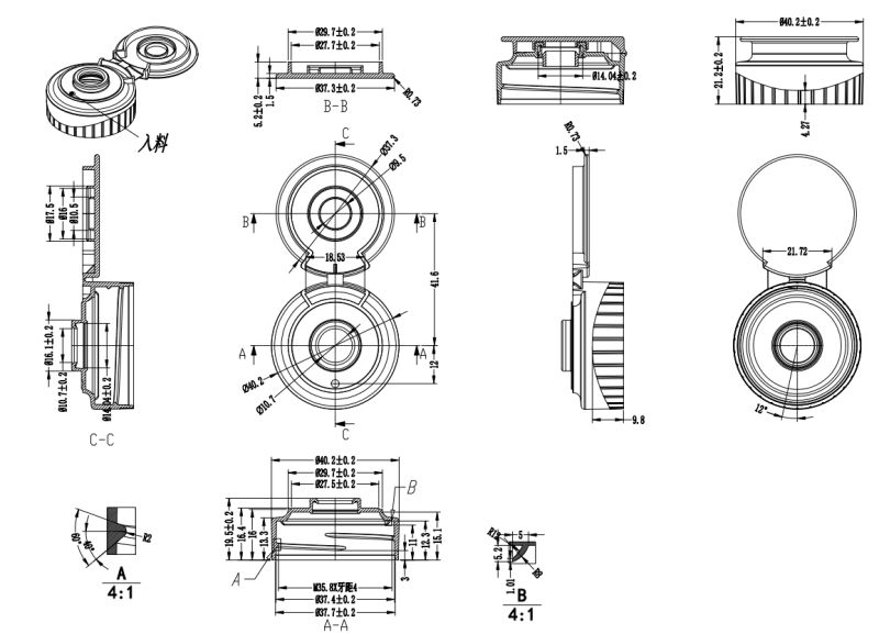 38-400 Flip Top Valve Cap