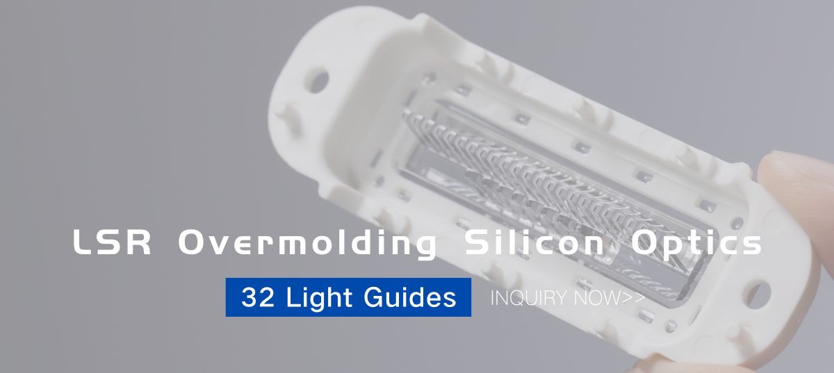 Over-molded 32 Light Guides Silicon Optics