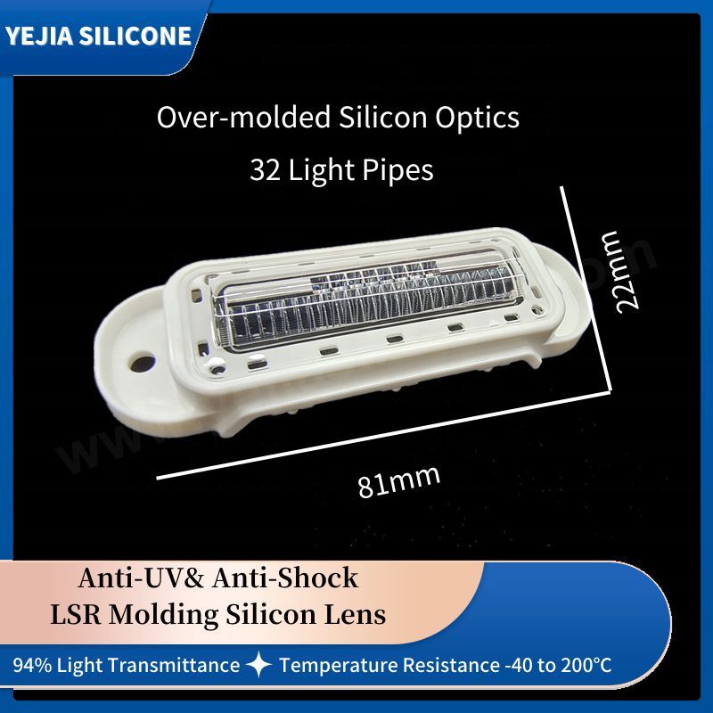 Over-molded 32 Light Guides Silicon Optics