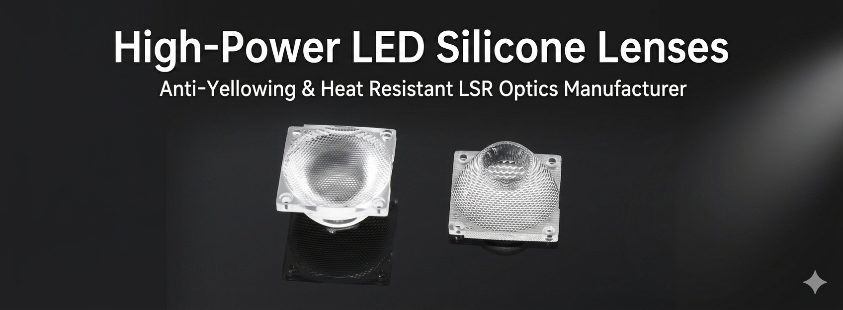 High-Power LED Silicone Lenses