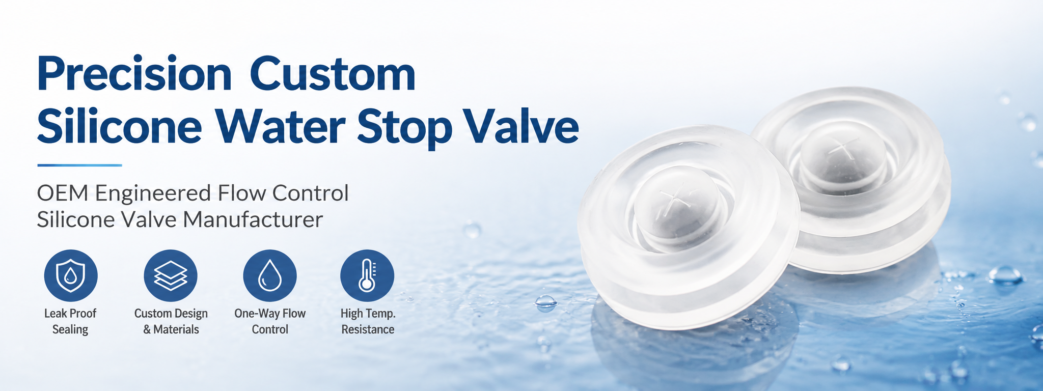 Custom Silicone Water Stop Valve